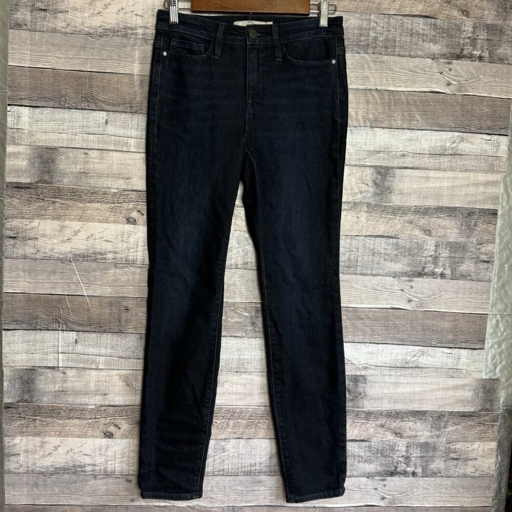 Athleta Sculptek Skinny Jeans Women's 4 Mid Rise Stretch Denim Dark Wash